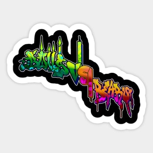 Bulls VS Bears Graff 1 Sticker